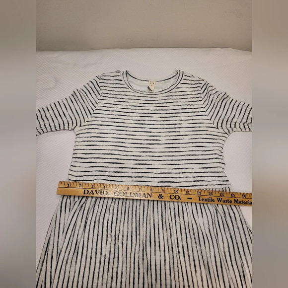 Flamingo Striped Knee Length Long Sleeve Dress sz M - Picture 5 of 8